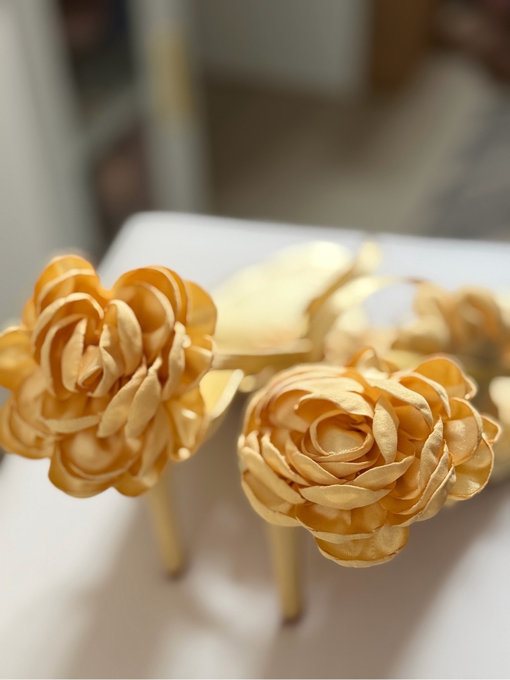 PrettylittleThing Floral Platform Sandals Yellow US 10